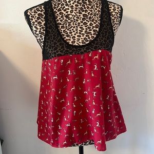 Fun kitty top